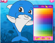 delfines - Sea creatures coloring book